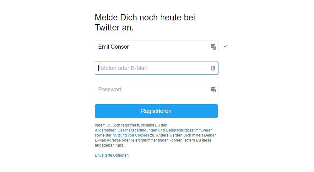 Ausfüllen von Formularen