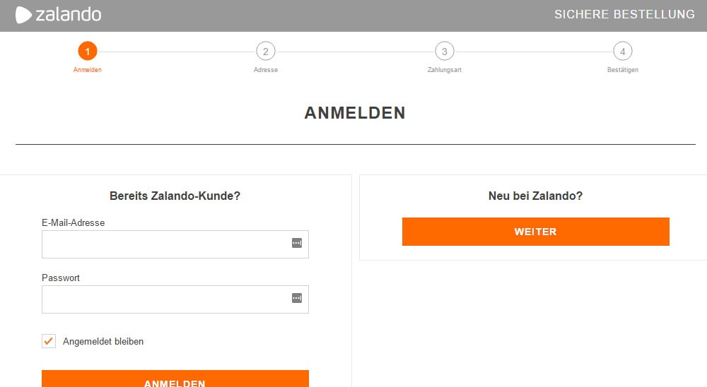 Beispiel Checkout