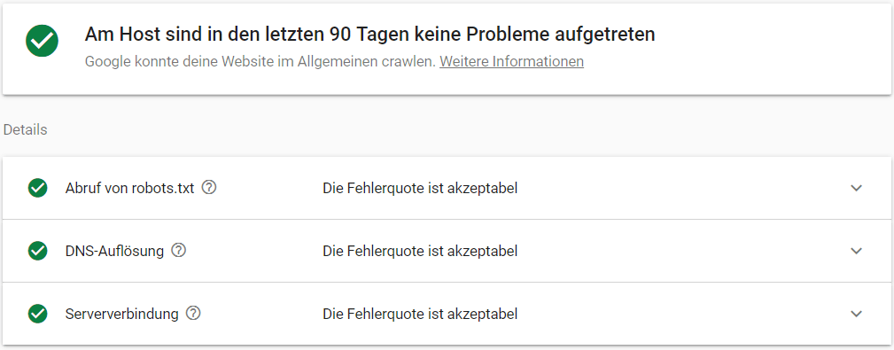 SC-Crawling-Statistiken-Hoststatus